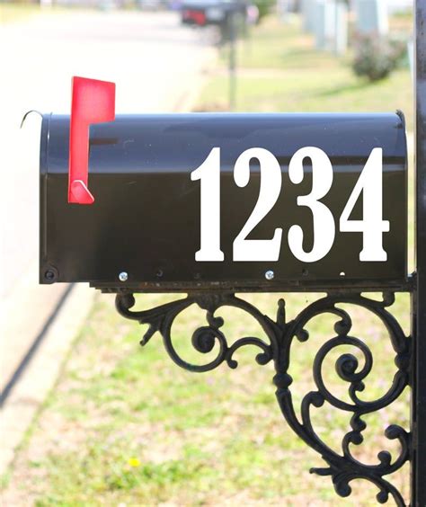 mailbox numbers etsy|custom mailbox letters and numbers.